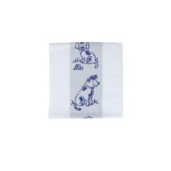Küchentuch 50x70 cm Bordüre Hunde blau | A167304