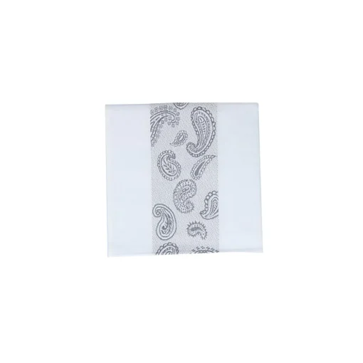 Küchentuch 50x70 cm Bordüre Paisley grau | A167459