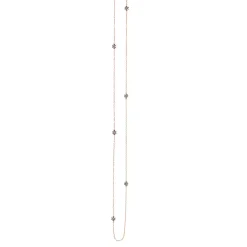 Kette 70 cm Roségold 750/- braune Diamanten 0,54 ct. | A139726