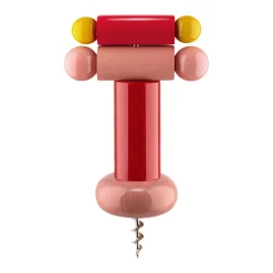 Korkenzieher 18 cm Buchenholz pink | A100138