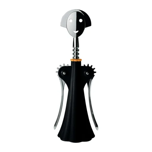 Korkenzieher 24,5 cm Harz/Zamak schwarz | A105753