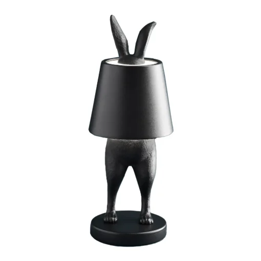 LED-Tischleuchte Hiding Rabbit  28 cm matt schwarz | A202320