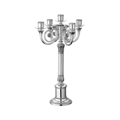 Leuchter 5-armig versilbert | A144457
