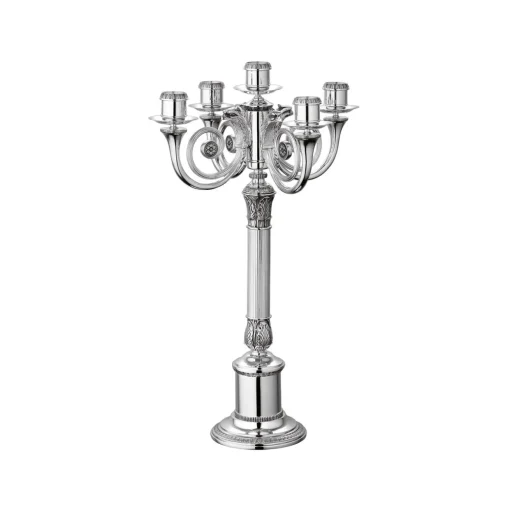 Leuchter 5-armig versilbert | A144457