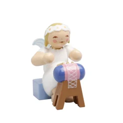 Margeritenengel sitzend mit Klöppelsack | A135325
