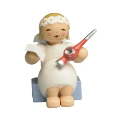 Margeritenengel sitzend mit Christbaumspitze | A141923