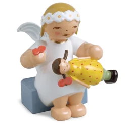 Margeritenengel sitzend mit Puppe | A140147