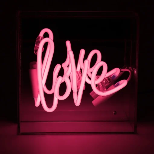 Mini-Acryl-Box Neon - Love | A189012