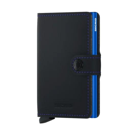 Miniwallet Matte black & blue | A131732