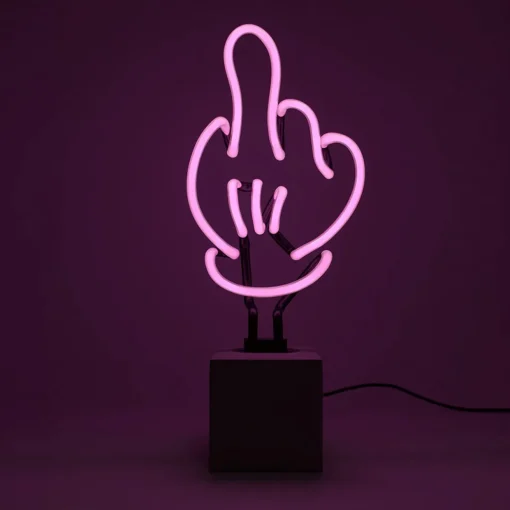 Neon Tischleuchte - Middle Finger Pink | A188842
