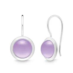 Ohrhänger rund Sterlingsilber 925 Amethyst | A144585