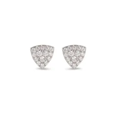 Ohrstecker dreieck Weißgold 750 Diamanten 0,14 ct G vs | A139282