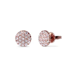 Ohrstecker rund mittel Roségold 750/- Diamanten 0,26 ct G VS | A139710