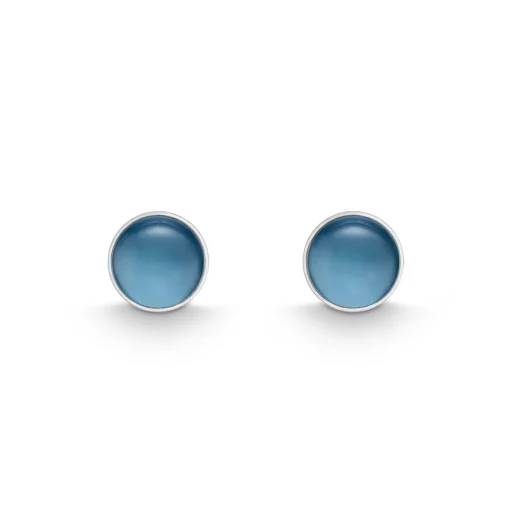 Ohrstecker Sterlingsilber 925 Blautopas London blau | A144332
