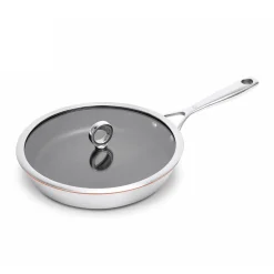 Pfanne mit Deckel 24 cm beschichtet | 24 cm | A201822