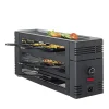 Pizza Raclette 6 schwarz mit Alugrillplatte EU | A126898