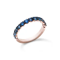 Ring Roségold 750/- blaue Saphire 0,97 ct W53 | A140181