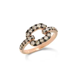 Ring Roségold 750/- braune Diamanten 0,17 ct W53 | A140183