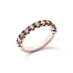 Ring Roségold 750/- braune Diamanten 1,2 ct W53 | A139106
