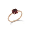 Ring Roségold 750/- Granat 1,95 ct Diamanten 0,05 ct G VS W56 | A139009