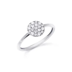 Ring rund Weißgold 750/- Diamanten 0,29 ct G VS W52 | A139275