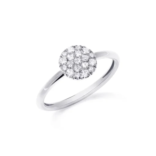 Ring rund Weißgold 750/- Diamanten 0,29 ct G VS W52 | A139275