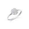 Ring rund Weißgold 750/- Diamaten 0,30 ct G VS W55 | A139085