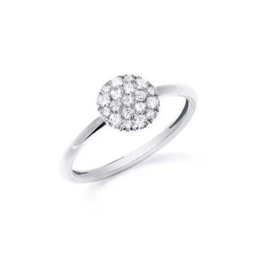 Ring rund Weißgold 750/- Diamaten 0,30 ct G VS W55 | A139085