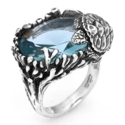 Ring Schildkröte Eden groß Sterlingsilber W56 | A138429