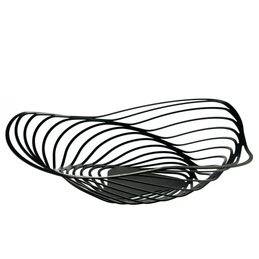 Schale 43 cm Edelstahl schwarz | A110024