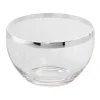 Schale 26 cm Kristall/versilbert | A120070