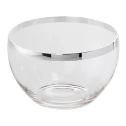 Schale 26 cm Kristall/versilbert | A120070