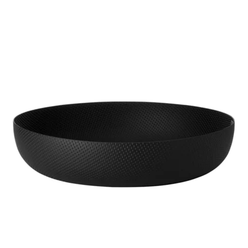 Schale 21 cm Texture Edelstahl schwarz | A101770