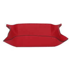 Schale eckig mittel, Golf rot, Naht rot | A132127