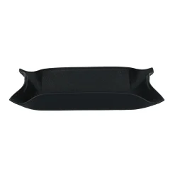 Schale rechteckig klein, Golf schwarz, Naht schwarz | A125921