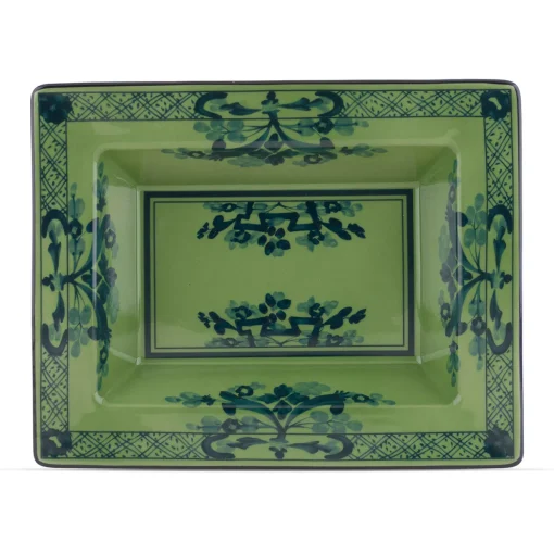 Schale rechteckig 15x19 cm malachit | A155632