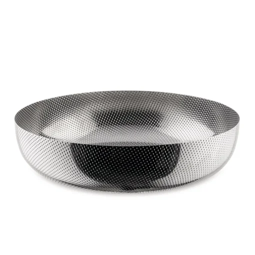 Schale rund 24 cm Texture Edelstahl | A100097