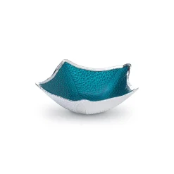 Schale Seestern 22 cm versilbert blau | A187106