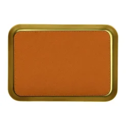 Schale Valet rechteckig klein, Golf siena, Naht siena | A135734