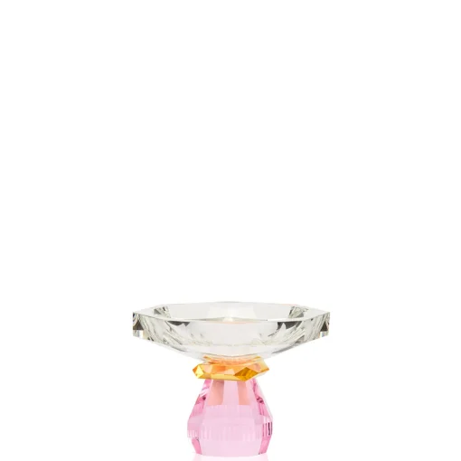 Schale 14x18 cm gelb/rosa | A195278