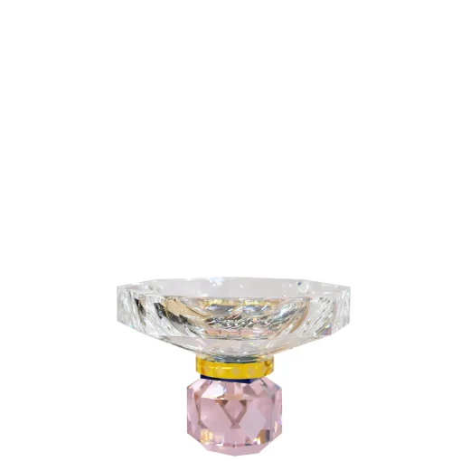 Schale 16,3x22 cm rosa/cobalt/gelb | A195220
