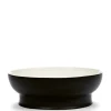 Schüssel L 28 cm schwarz/wollweiß | A177283