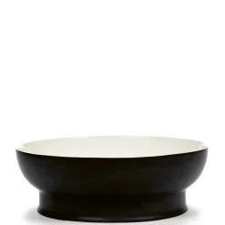 Schüssel L 28 cm schwarz/wollweiß | A177283