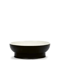 Schüssel M 22 cm schwarz/wollweiß | A177386