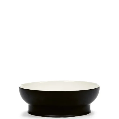 Schüssel M 22 cm schwarz/wollweiß | A177386