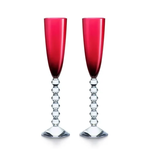 Sektflöten-Set Flutissimo rot 2 Stück | A124743