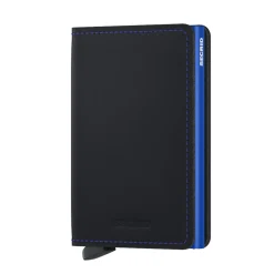 Slimwallet Matte black & blue | A131871