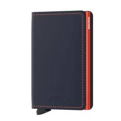 Slimwallet Matte night blue & orange | A133551