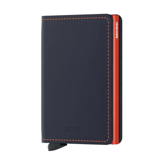 Slimwallet Matte night blue & orange | A133551