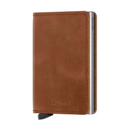 Slimwallet Vintage cognac/silver | A133643